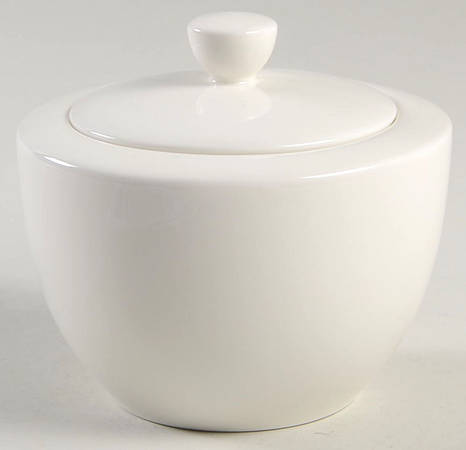 Villeroy & Boch Dinnerware For Me Covered Sugar Bowl - White