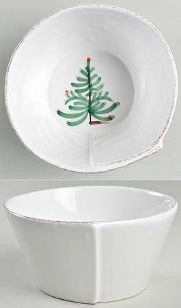 Vietri Lastra Holiday Stacking Cereal Bowl - Multi