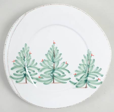 Vietri Lastra Holiday Salad Plate - Miscellane