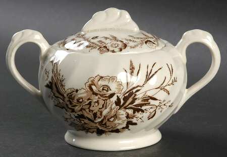 Arthur J Wilkinson Harvest Brown Sugar Bowl & Lid