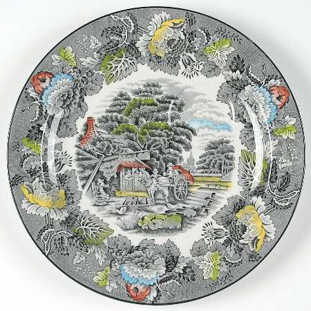 English Scenery Gray Multicolor by Wood & Sons