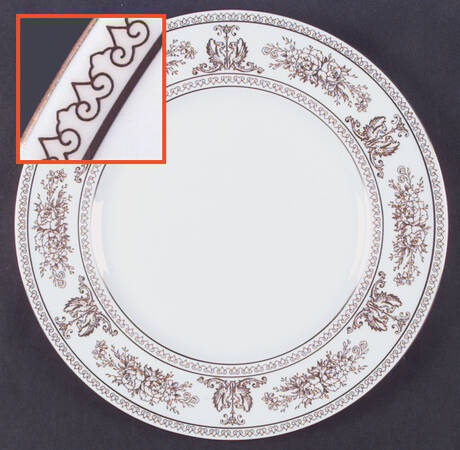 Columbia Gold (Gold Flowers, White Body) by Wedgwood