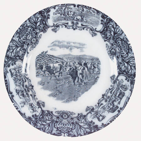Cows (Flow Blue) by Wedgwood