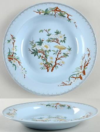 Wedgwood Cuckoo Blue (No Trim) Rim Soup Bowl