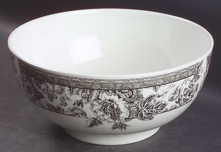 Wedgwood Fleur Damask 9" Salad Serving Bowl