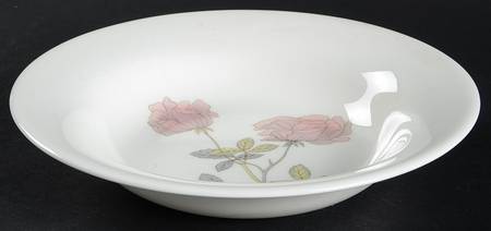 Wedgwood Flame Rose Coupe Soup Bowl