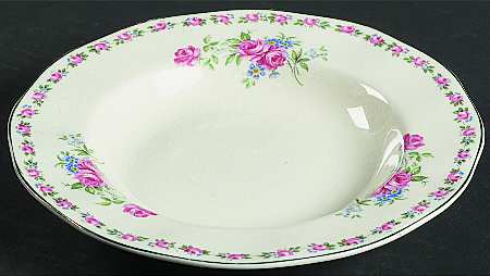 Wedgwood Harmony Rose Rim Soup Bowl