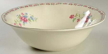 Wedgwood Harmony Rose 9" Round Vegetable Bowl