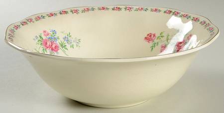 Wedgwood Harmony Rose 8" Round Vegetable Bowl