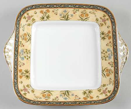 Wedgwood India Square Handled Cake Plate