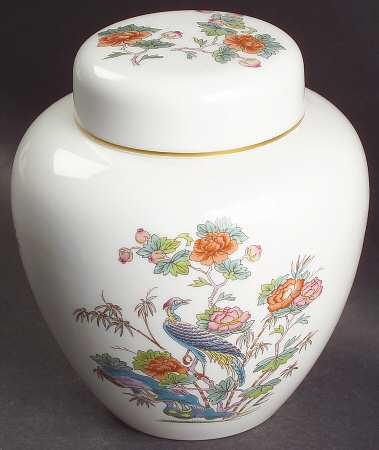 Wedgwood Kutani Crane Ginger Jar & Lid