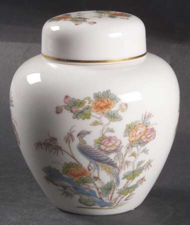 Wedgwood Kutani Crane Ginger Jar & Lid