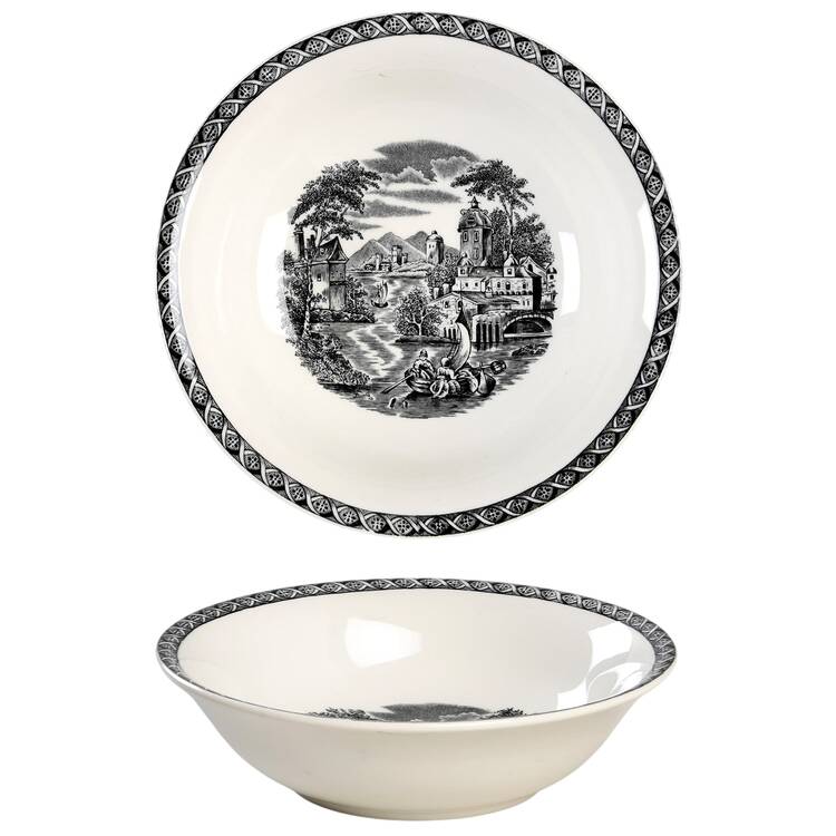 Wedgwood Lugano Black Coupe Cereal Bowl Wedgwood Lugano Black Coupe Cereal Bowl