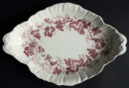 Wedgwood Old Vine Purple Oval Centerpiece