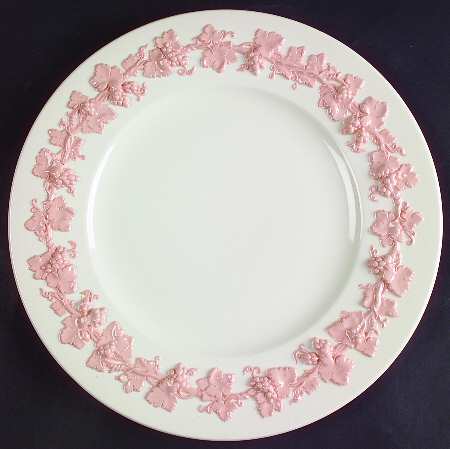 Pink On Cream Color (Plain edge) by Wedgwood