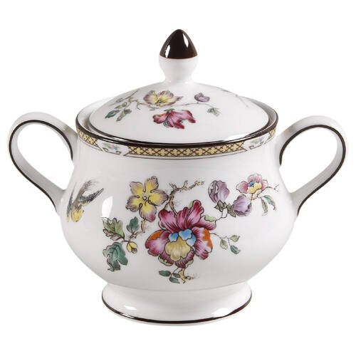 Wedgwood Swallow (Yellow Brown Trim) Sugar Bowl & Lid