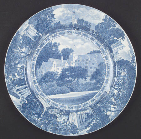 Wedgwood University of California Blue Dinner Plate