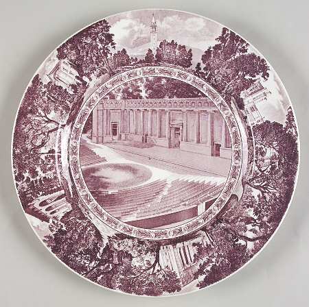 Wedgwood University of California Mulberry Dinner Plate
