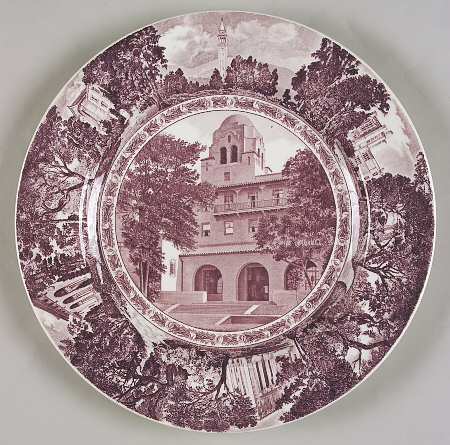 Wedgwood University of California Mulberry Dinner Plate