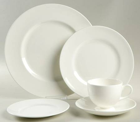 Wedgwood Wedgwood White (Bone) 5 Piece Place Setting