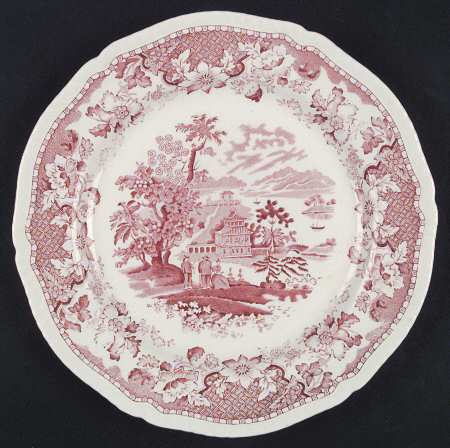 Seaforth Pink (Rope Edge, Scallop) by Wood & Sons