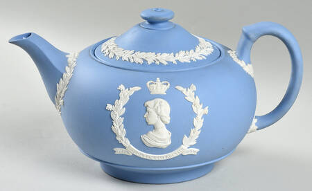 Queen Elizabeth II on Lavender Jasperware by Wedgwood