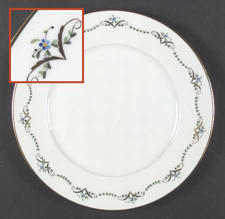 Biedermeier Girlande by Wiener Porzellan