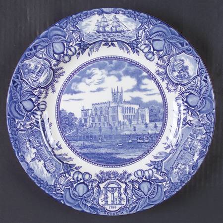 Georgia Historical Plates Blue by Wedgwood