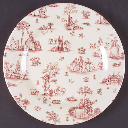 Toille De Jouy Pink (Smooth) by Wood & Sons