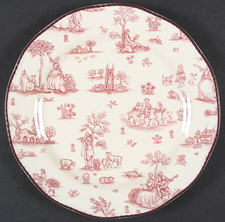 Toille De Joile Pink (Scallop) by Wood & Sons