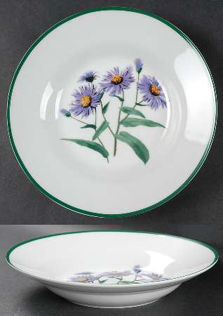 National Wildlife Federation American Wildflowers Rim Soup Bowl