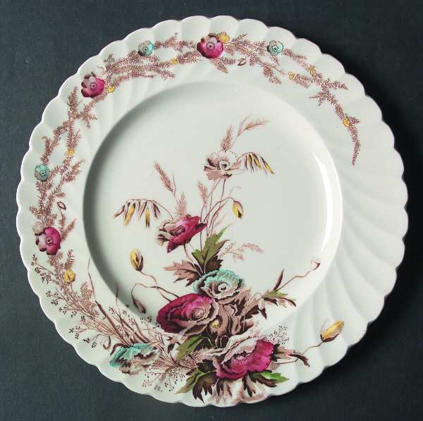 Harvest Brown Multicolor (Floral Rim and Ctr) by Arthur J Wilkinson