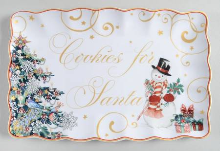 Williams-Sonoma Twas the Night Before Christmas "Cookies for Santa" Plate