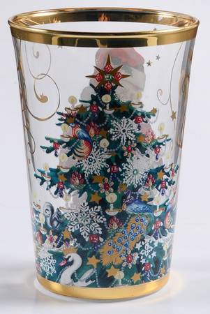 Williams-Sonoma Twas the Night Before Christmas 10 Oz Glassware Tumbler