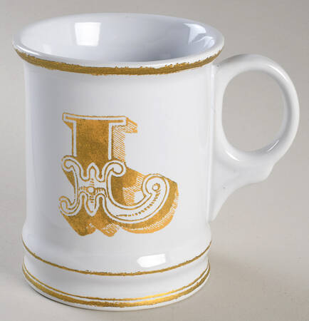 Gold Monogram Mugs by Williams-Sonoma