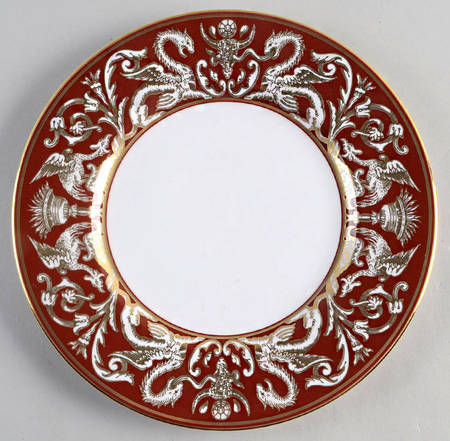 Wedgwood Renaissance Red China Accent Plate - Red