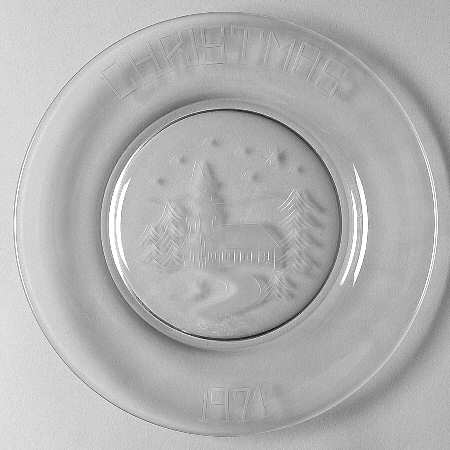 Christmas Plate by American Crystal