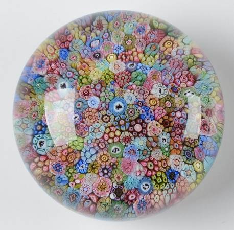 Millefiori Cane Paperweight by Baccarat