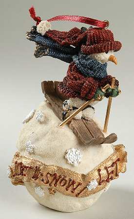 Boyds Bears Bearstone Ornament Olaf Let It Snow-Snow Doodles - Boxed