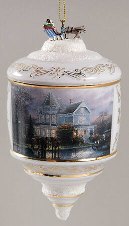 Bradford Editions, Thomas Kinkades Heirloom Glass Ornaments