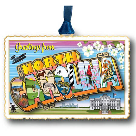 State Postcard Ornaments by Beacon Design