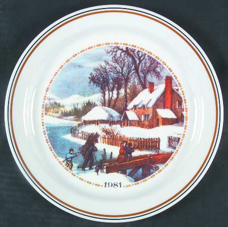 Corning Christmas Plate by Corning Corelle