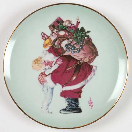 Leyendecker Christmas Plate by Royal Cornwall