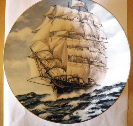 Maritime History-Plate by Coalport