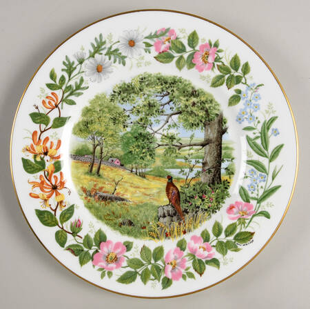 Woodland Seasons-Plate by Coalport