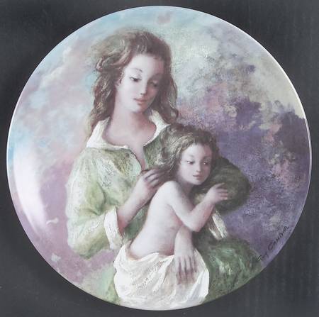 Cambier Mothers Day Plate by D'Arceau Limoges