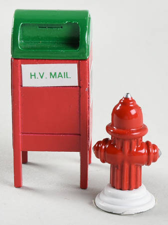 Department 56 Christmas In The City Mailbox & Fire Hydrant-Red Mailbox - With Box