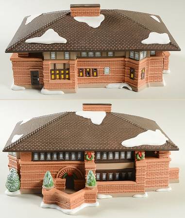 Department 56 Christmas In The City Frank Lloyd Wright's Heurtley House - With Box