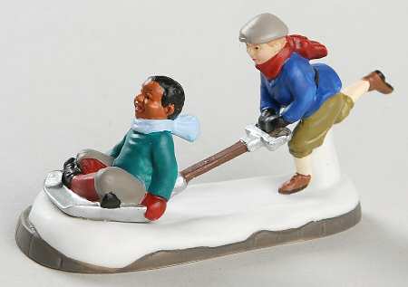 Department 56 Christmas In The City Shoveling Fun - With Box