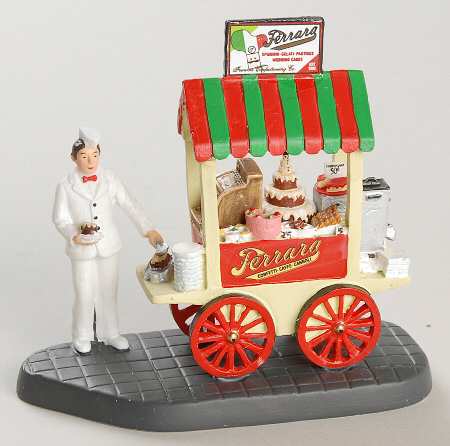 Department 56 Christmas In The City Ferrara's Bakery Cart - With Box